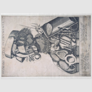 Papel De Seda Los instrumentos del sustento humano, Arcimboldo