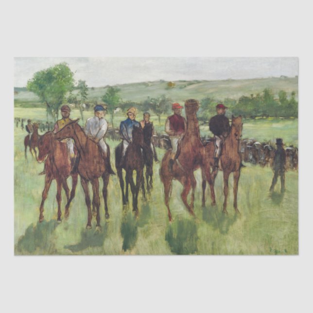 Papel De Seda Los jinetes, de Edgar Degas, 1885 jinetes (Anverso)