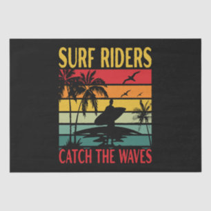 Papel De Seda Los jinetes de surf atrapan las olas