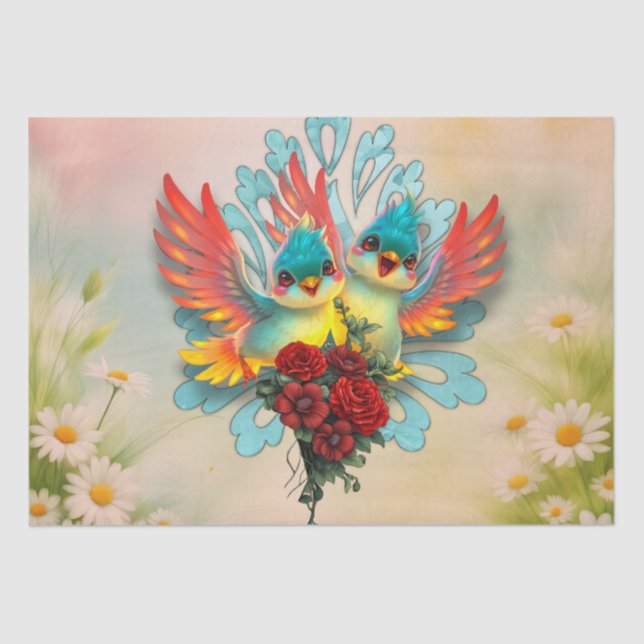 Papel De Seda Los lindos pájaros del buen humor (Anverso)