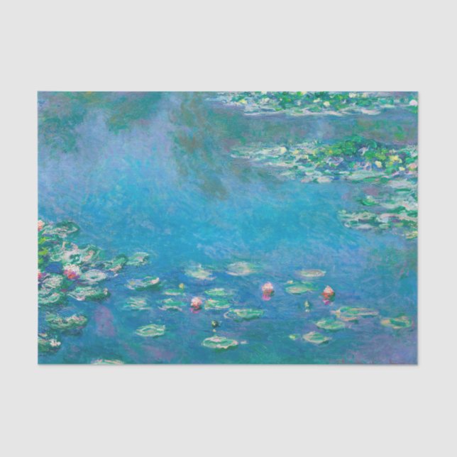 Papel De Seda Los lirios de agua de Claude Monet (Anverso)