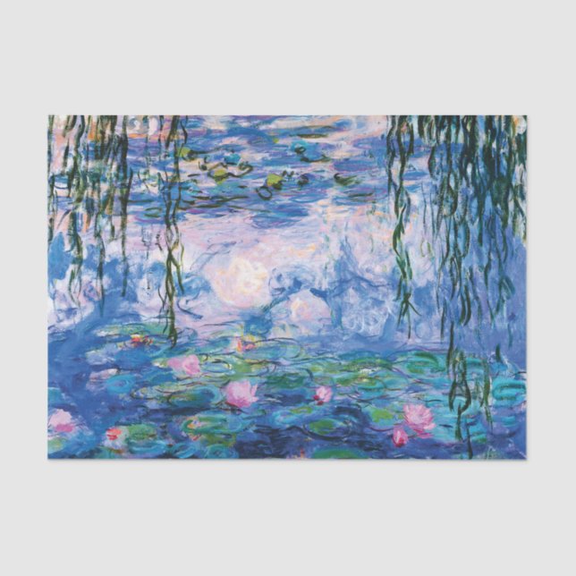 Papel De Seda Los lirios de agua de Claude Monet  (Anverso)