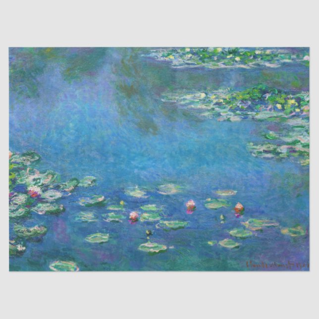 Papel De Seda Los lirios de agua de Claude Monet (Anverso)