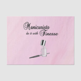 Papel De Seda Los Manicuristas Lo Hacen Con Fines