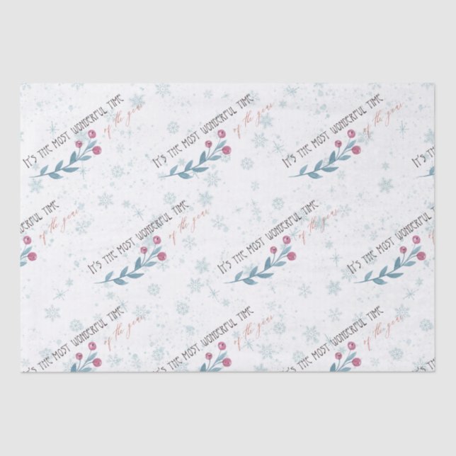Papel De Seda Los maravillosos Navidades Pastels (Anverso)