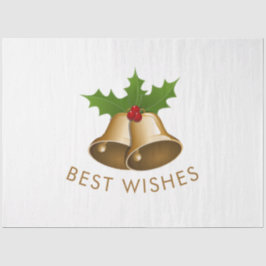 Papel De Seda Los mejores deseos para las campanas de jingle