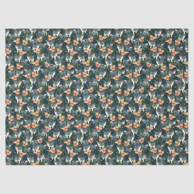 Papel De Seda Los Navidades bonitos festivos (Anverso)