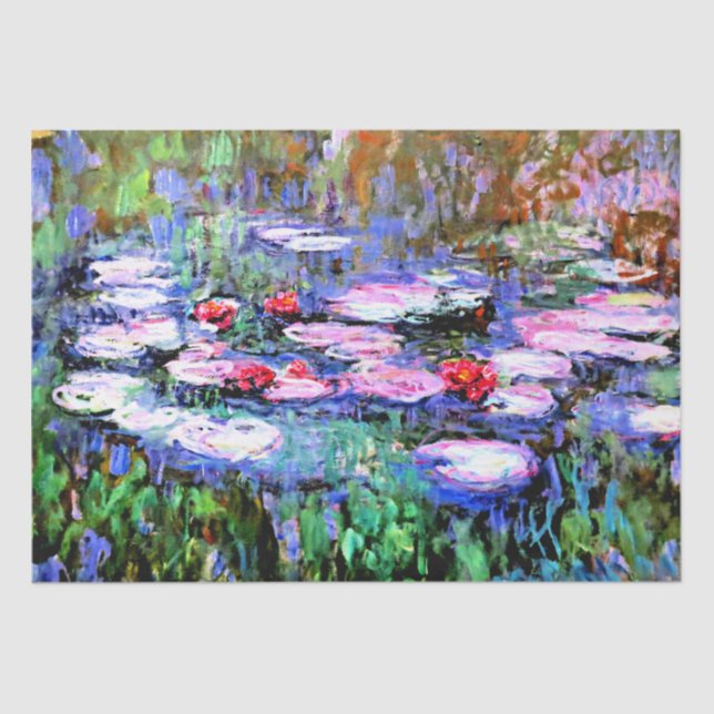 Papel De Seda Los Nenufares, de Claude Monet, (Anverso)