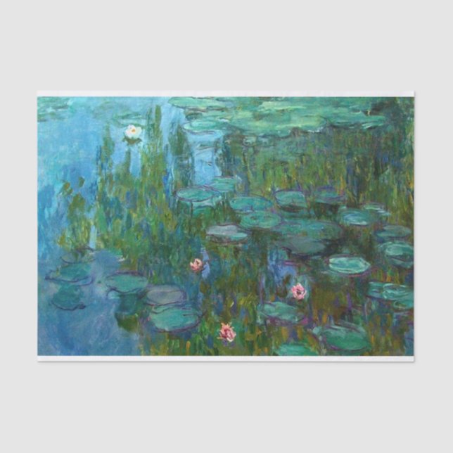 Papel De Seda Los ninféas de Claude Monet (Anverso)