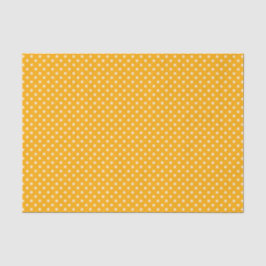 Papel De Seda Los Puntos De Polka Crema Sobre El Amarillo
