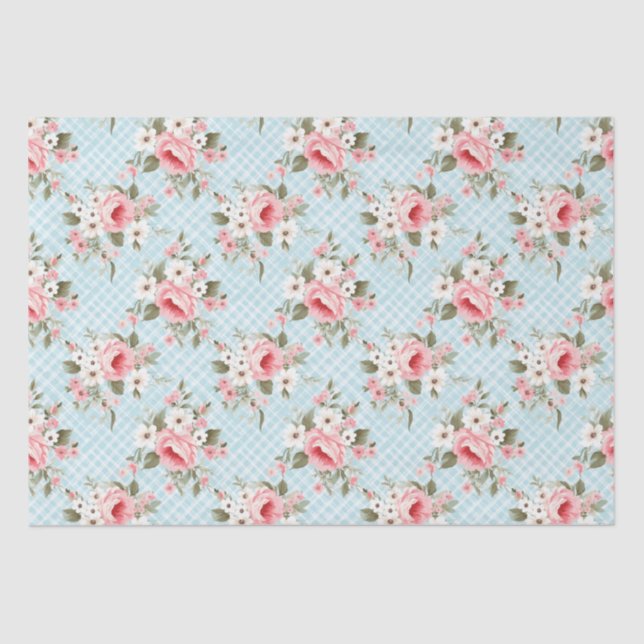 Papel De Seda Los rosas blandos son chic (Anverso)