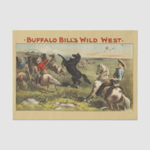 Papel De Seda Los salvajes caballos occidentales de Buffalo Bill