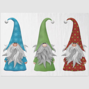 Papel De Seda Los tres gnomos de Navidad