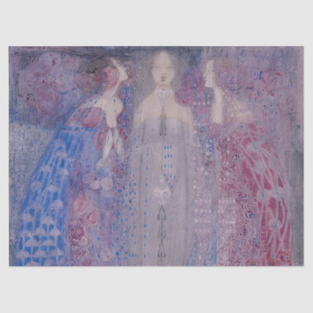 Papel De Seda Los Tres Perfumes, Margaret Macdonald Mackintosh (Anverso)