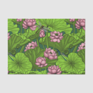 Papel De Seda Loto jardín