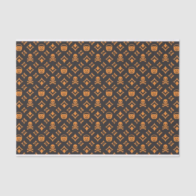 Papel De Seda ¡Louis! Impresión Halloween de Diseñador (Anverso)