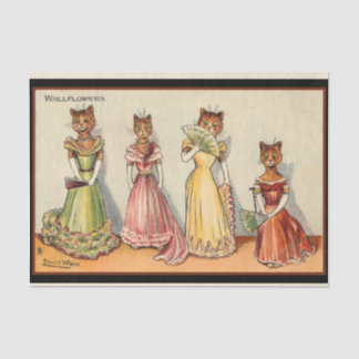 Papel De Seda Louis Wain Wallflower Chica Cats