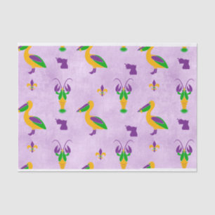 Papel De Seda Louisiana Tema Mardi Gras