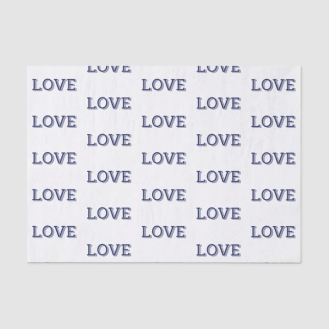 Papel de seda LOVE (Anverso)