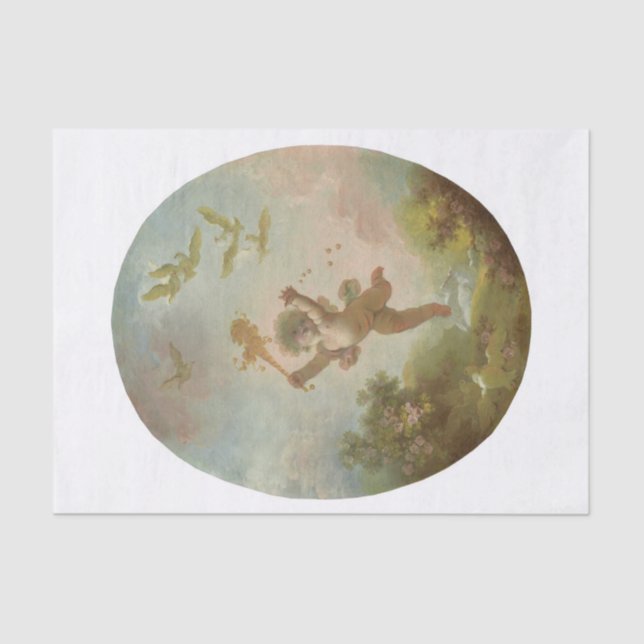 Papel De Seda Love As Folly de Jean-Honore Fragonard (Anverso)
