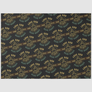 Papel De Seda Love God Drink Coffee Read Books Amantes Vintage