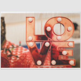 Papel De Seda LOVE (Gran letra roja)