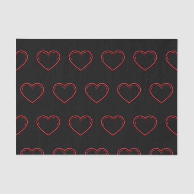 Papel De Seda Love Heart Red Valentine (Anverso)