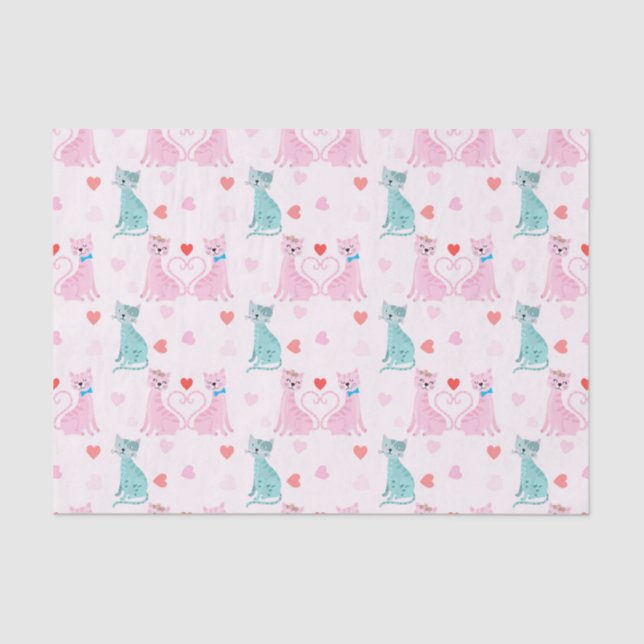 Papel De Seda Love Kitties (Anverso)