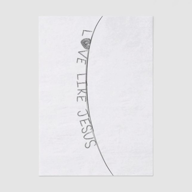 Papel De Seda Love Like Jesus (Anverso)