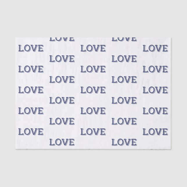 Papel De Seda LOVE Tissue Paper (Anverso)