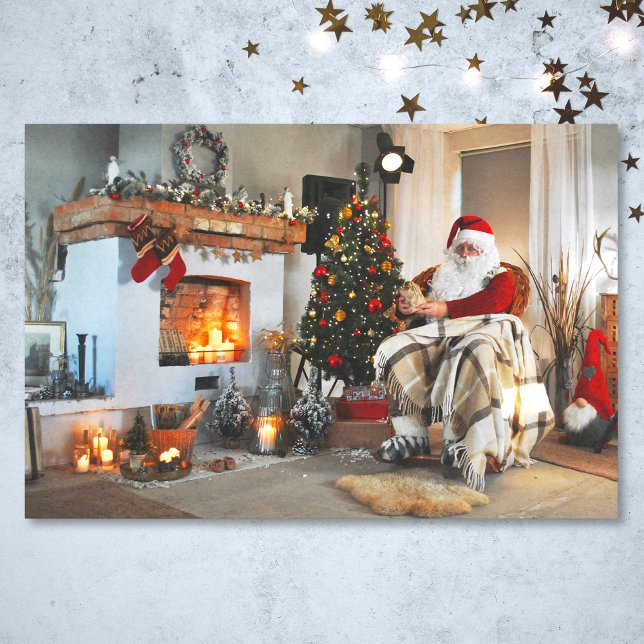 Papel De Seda Luces de árbol de navidad de Papá Noel (Subido por el creador)