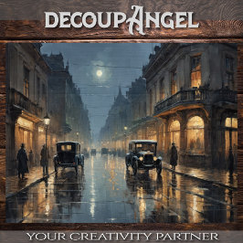 Papel De Seda Luces de la calle Belle Époque - Decoupage -