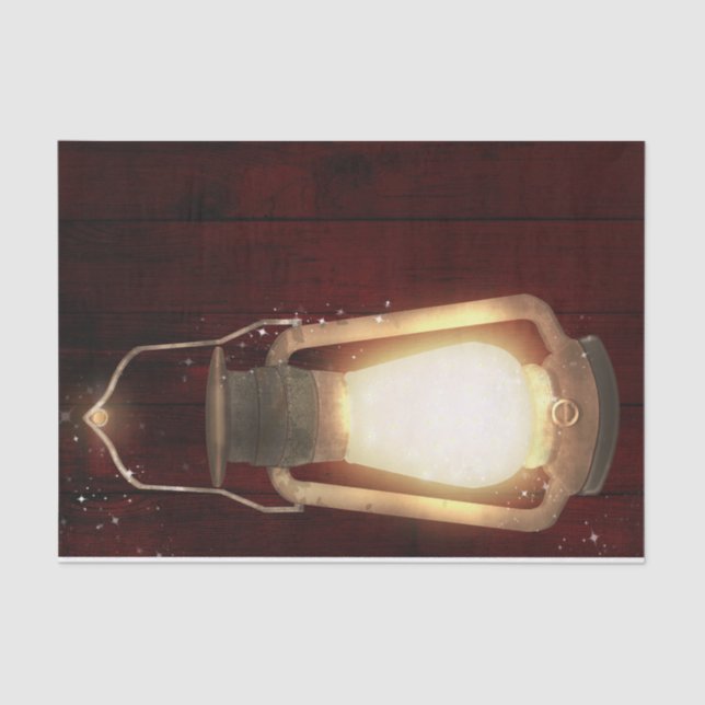 Papel De Seda Luces de Linterna Rústica para Boda en Granero de  (Anverso)