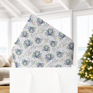 Papel De Seda Luces de Navidad de Cangrejo Costero Navideñas Náu