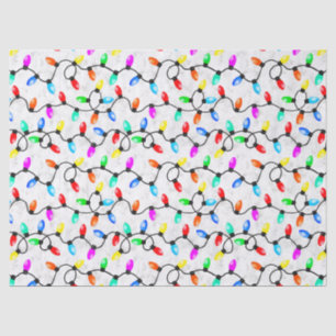 Papel De Seda Luces de Navidad en la Nieve