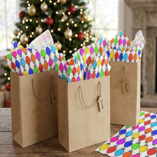 Papel De Seda Luces de Navidad Patrón