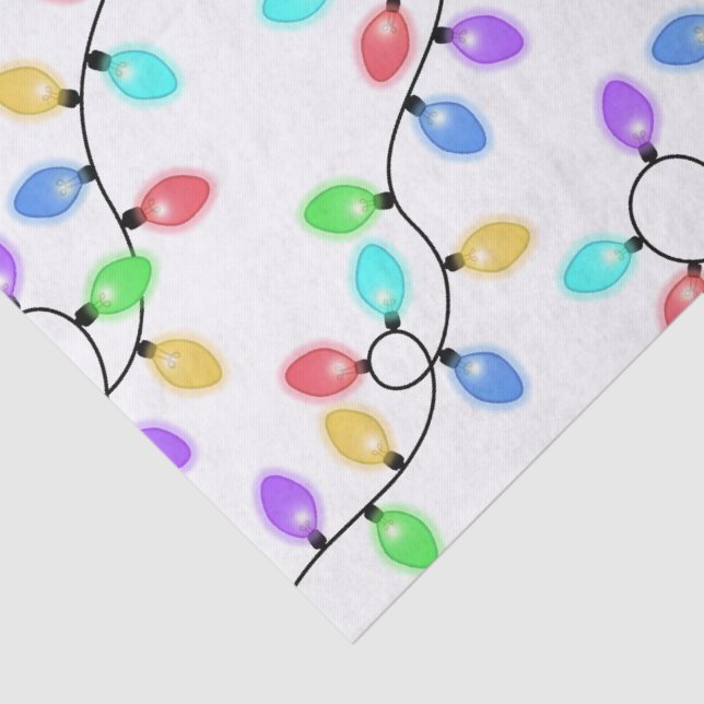 Papel De Seda Luces de Navidades coloridas (Detalle)