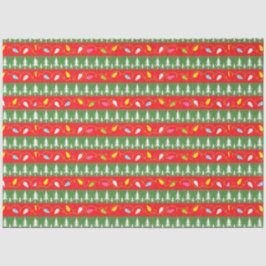 Papel De Seda Luces y árboles navidades