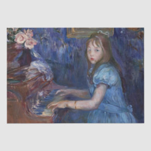 Papel De Seda Lucie Leon tocando el piano (de Berthe Morisot)