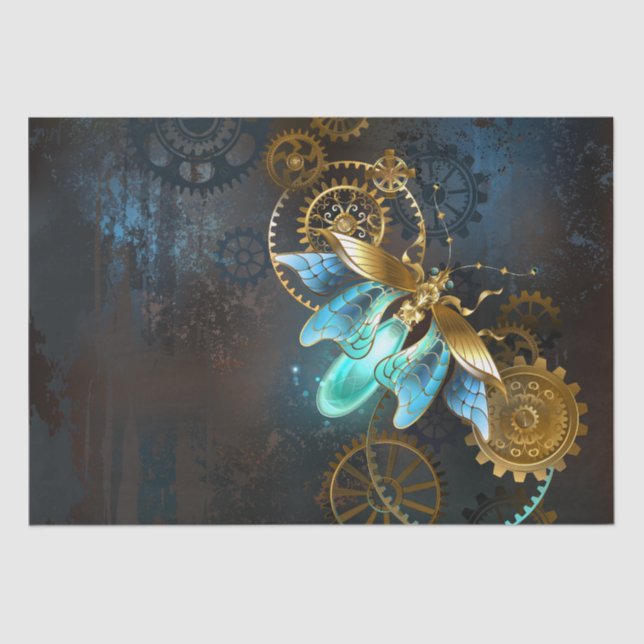 Papel De Seda Luciérnaga de Steampunk (Anverso)