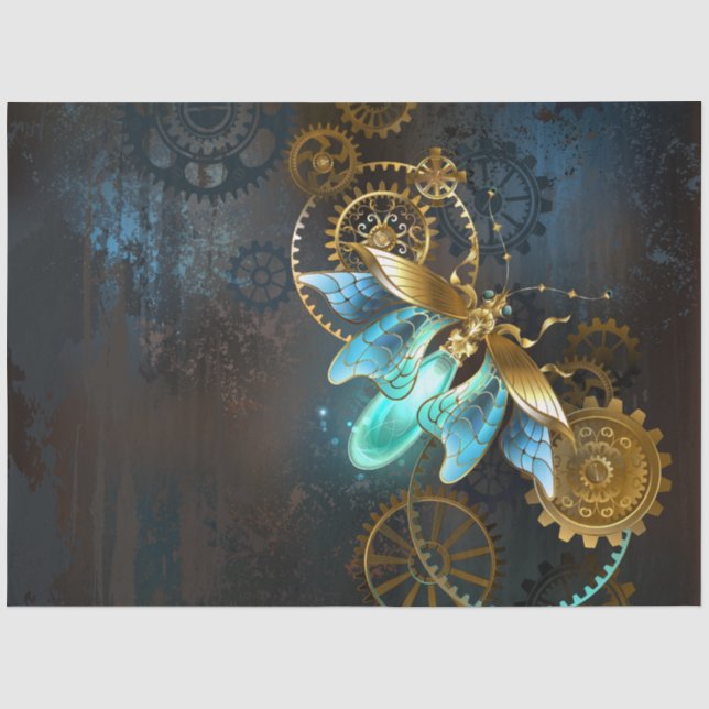 Papel De Seda Luciérnaga de Steampunk (Anverso)