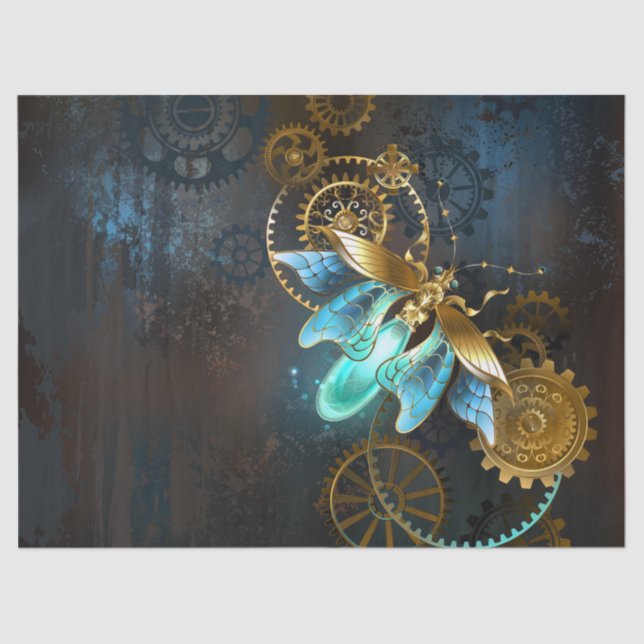 Papel De Seda Luciérnaga de Steampunk (Anverso)