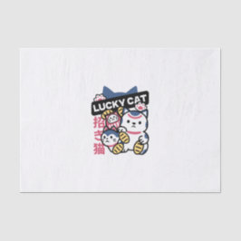 Papel De Seda Lucky Cat Maneki Neko – Japanese Fortune Cat 