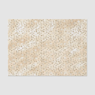 Papel De Seda Lugares de leopardo con purpurina de champán