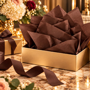 Papel De Seda Lujo de Chocolate Profundo