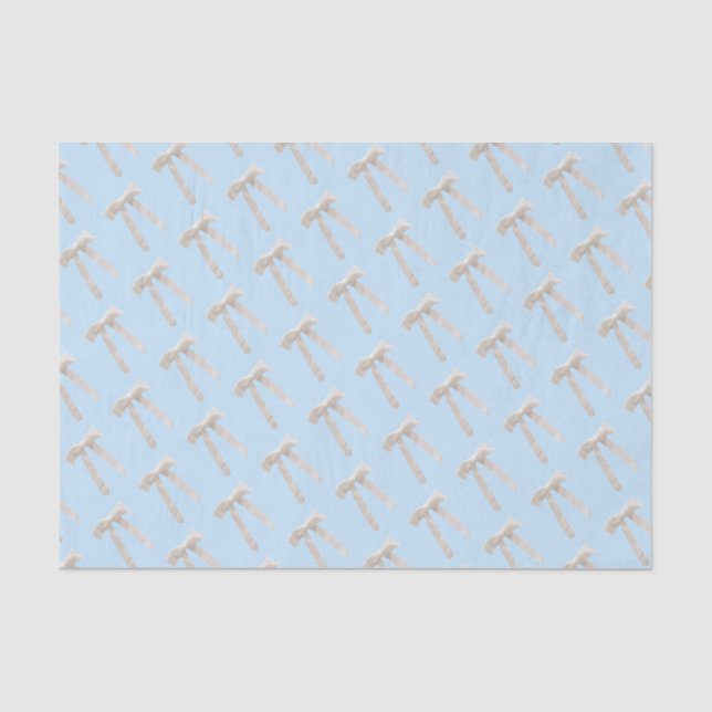 Papel De Seda Lujo de lazo blanco (Anverso)