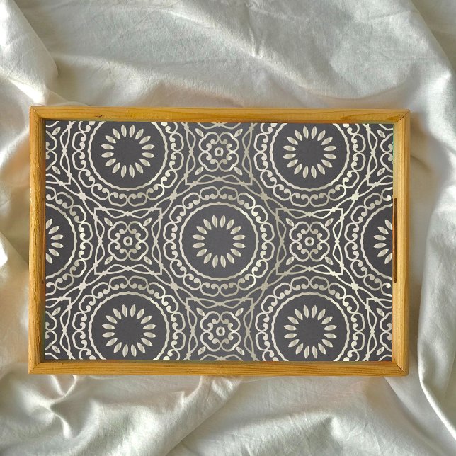 Papel De Seda Lujo Elegante Chic Falso Oro Y Negro Arabesco (Subido por el creador)