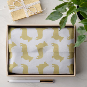 Papel De Seda Lujo Vintage Elegante Pembroke Welsh Corgi