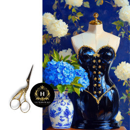 Papel De Seda Lujo Vintage Vintage Vestido Forma De Decoración F