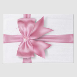 Papel De Seda Lujoso arco de regalo rosa grande con corazón de d